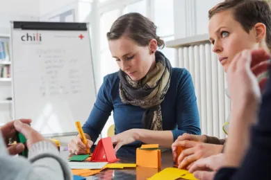 Im Chili - Konflikttraining wird diskutiert