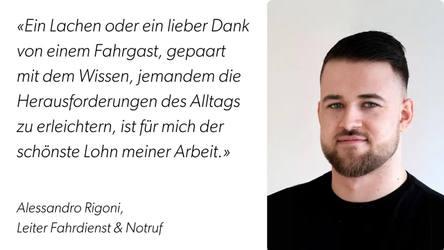 Alessandro Rigoni Leiter Fahrdienst und Notruf